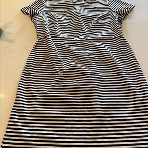Old Navy Black and White Striped Dress